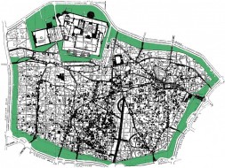 CIrcular Gardens Lahore Old City plan